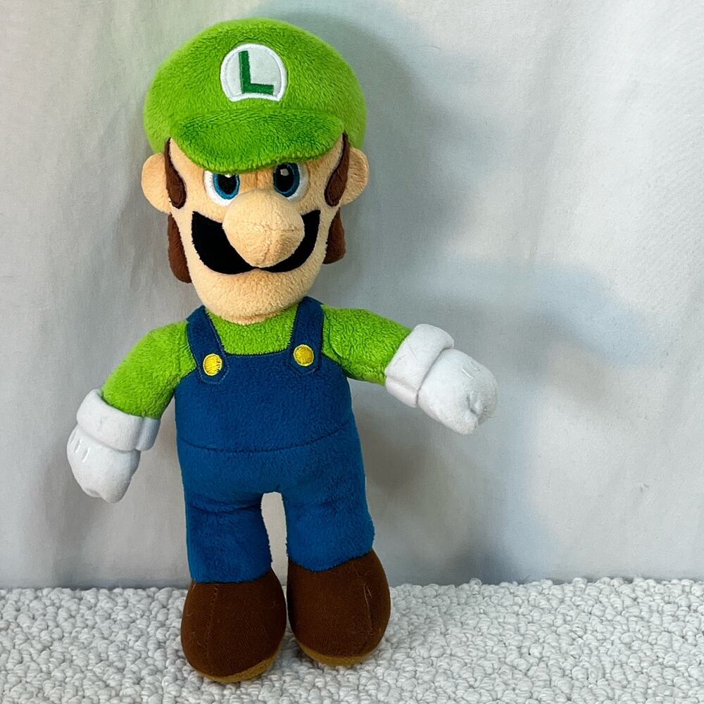 Super Mario Luigi Plush Stuffed Toy 10" Nintendo
